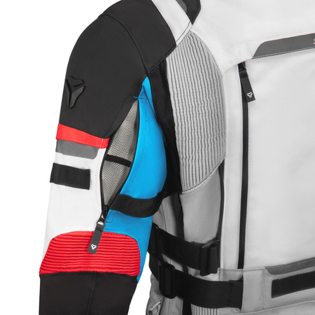 Tekstylna Kurtka Motocyklowa SECA ARRAKIS III LADY GREY BLUE RED