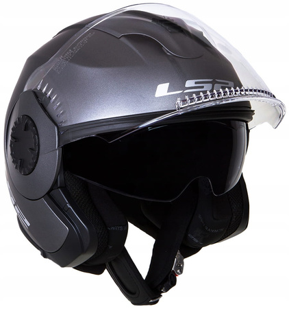 Kask Otwarty LS2 OF570 Verso Solid Titanium Mat