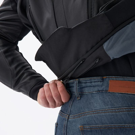 Kurtka Skórzana Motocyklowa REBELHORN VELOCE BLACK GREY RED