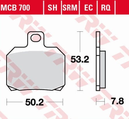 Klocki Hamulcowe TRW MCB700SRM