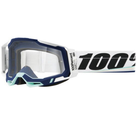 GOGLE 100 PROCENT CROSS/ENDURO RACECRAFT 2 ARSHAM BIAŁY NIEBIESKI