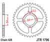 Zębatka Tylna JT JTR1796.49