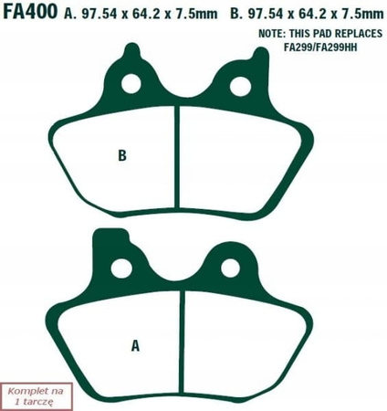 Klocki Hamulcowe EBC FA400