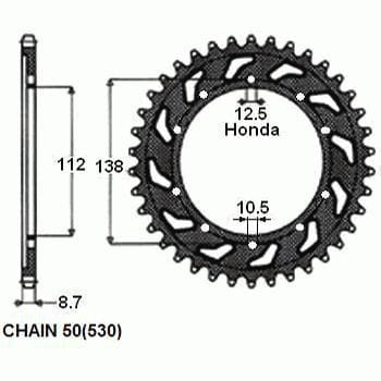 Zębatka Tylna Sunstar SUNR1-5485-45