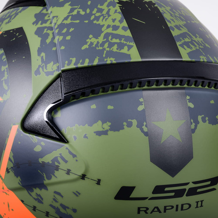 Kask Integralny LS2 FF353 Rapid II Thunder Birds Matt Oragne