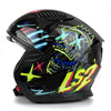 Kask Modułowy LS2 OF606 DRIFTER RAYZ czarny połysk
