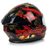 Kask Motocyklowy LS2 FF808 STREAM II DRAKO czarny czerwony