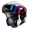 Kask szczękowy CABERG FLIP-UP HORUS X ROAD WHITE BLACK RED