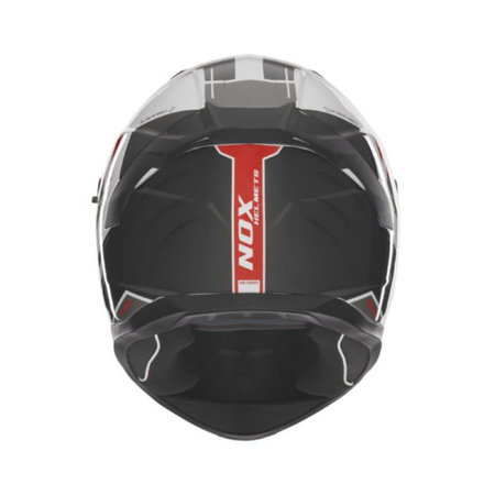 Kask Integralny Motocyklowy NOX N401 CROWER BLACK RED WHITE