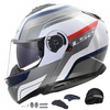 Kask Szczękowy LS2 FF908 STROBE II MOZNA WHITE BLUE RED