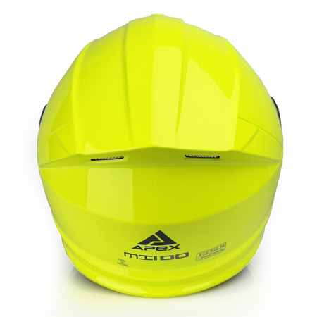 Kask Szczękowy Apex MI100 SOLID FLUO