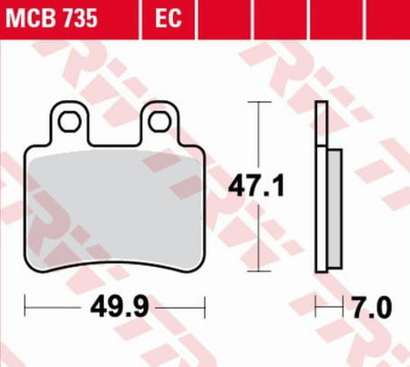 Klocki Hamulcowe TRW MCB735EC