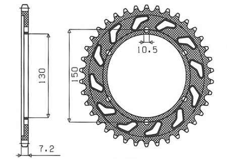 Zębatka Tylna Sunstar SUNR1-4598-46