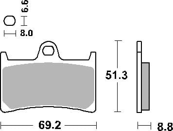 Klocki Hamulcowe SBS 198HF