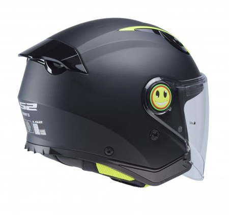 Kask Motocyklowy Dziecięcy Otwarty LS2 OF622 FUNNY II BLACK MATT