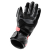 Skórzane rękawice motocyklowe REBELHORN VIPER BLACK GREY FLUO RED