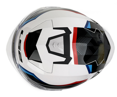 Kask Otwarty LS2 OF618 VERSO II AIR white blue red 