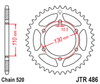 JT ZĘBATKA TYLNA JTR486.46