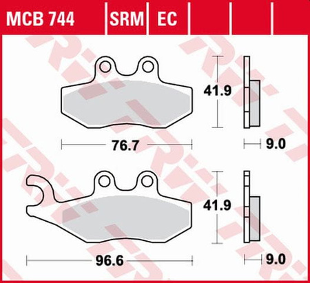 Klocki Hamulcowe TRW MCB744