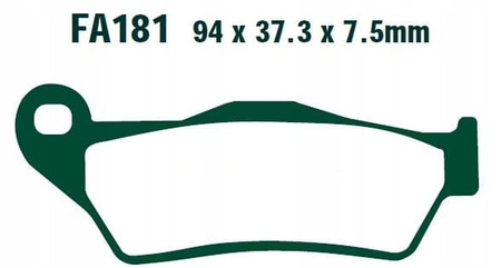 Klocki Hamulcowe EBC FA181R