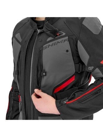 Kurtka Motocyklowa SHIMA DUNE JKT czarny czerwony