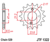 Zębatka Przednia JT JTF1322.15