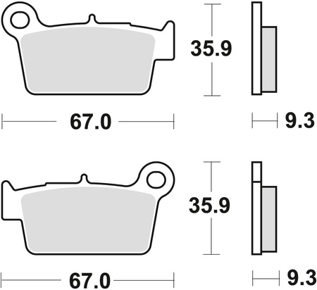 Klocki Hamulcowe TRW MCB739RSI