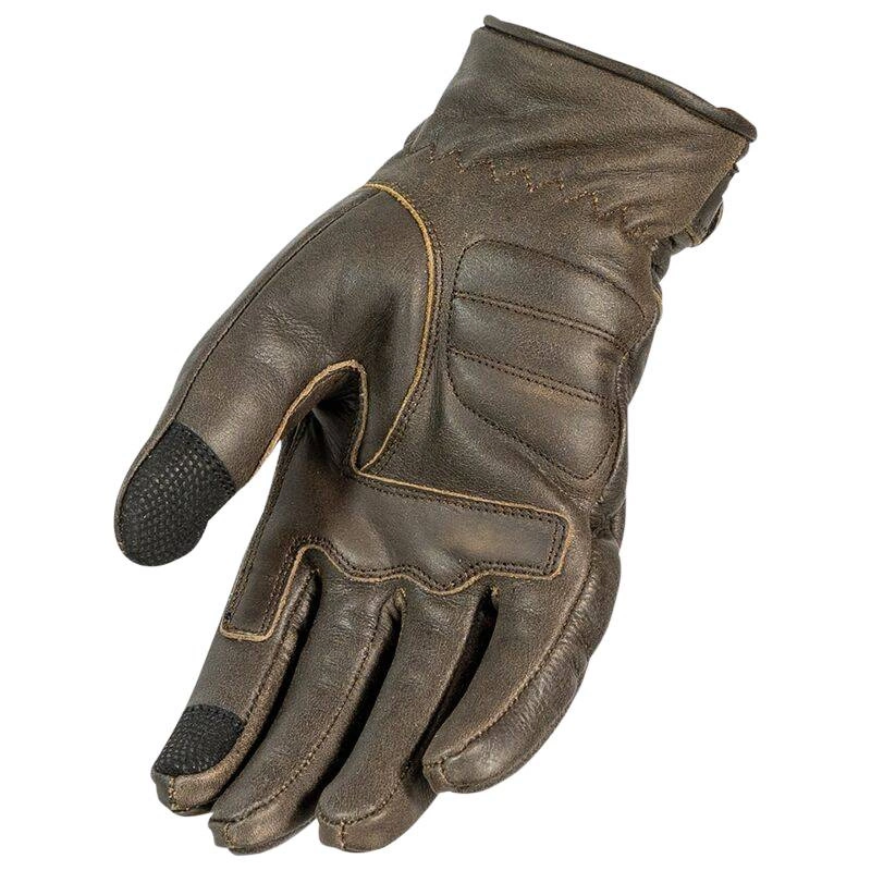 Rękawice skórzane LS2 JAZZ MAN GLOVES CRACKER Brązowe