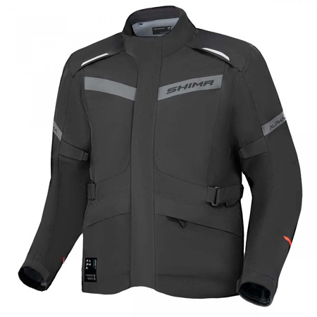 Kurtka Motocyklowa Męska 3w1 SHIMA ALPHA BLACK