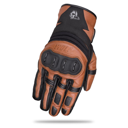 Rękawice Motocyklowe TW40 WOLF LETO WOOD skóra