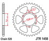 Zębatka Tylna JT JTR1458.40