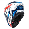 Kask Integralny Motocyklowy CABERG DRIFT EVO II JARAMA WHITE BLUE RED
