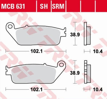 Klocki Hamulcowe TRW MCB631SRM