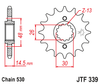 Zębatka Przednia JT JTF339.17