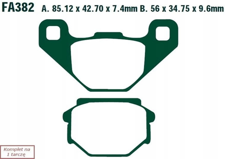 Klocki Hamulcowe EBC FA382