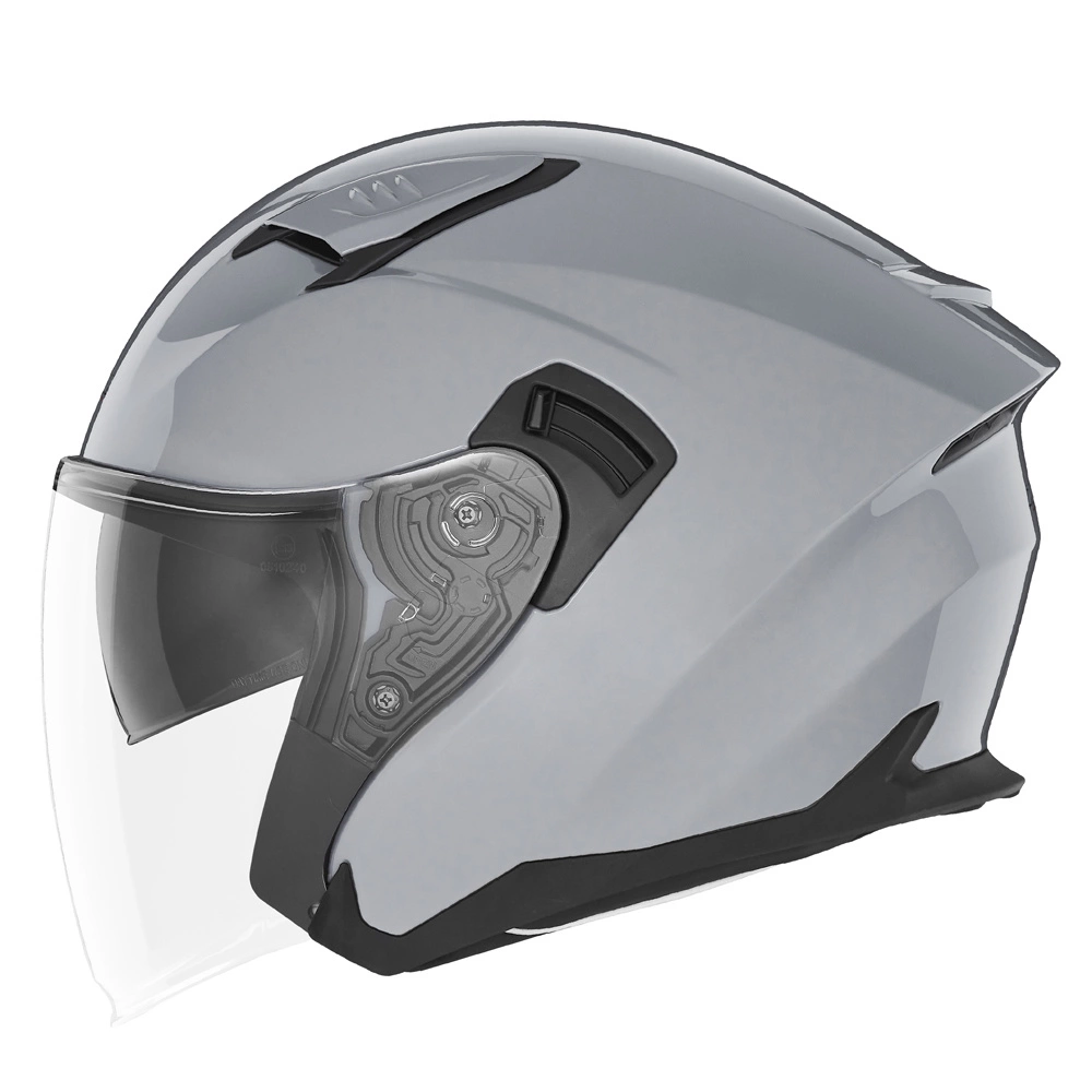 Kask otwarty motocyklowy NOX N130 SOLID Szary połysk