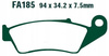 Klocki Hamulcowe EBC FA185R