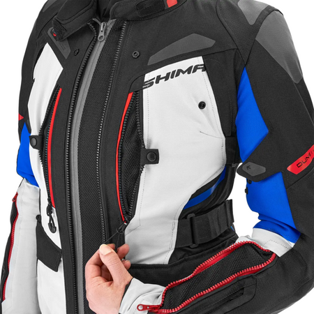 Damska Kurtka Motocyklowa SHIMA DUNE LADY czarny niebieski biały