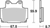 Klocki Hamulcowe SBS 570HS
