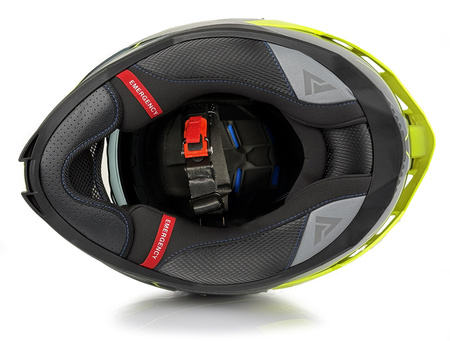 Kask Integralny Apex FI200 MADRID GREY/YELLOW