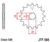 Zębatka Przednia JT JTF568.16