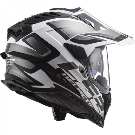 Kask Motocyklowy Enduro LS2 MX701 EXPLORER ALTER BLACK WHITE