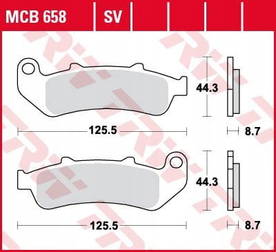 Klocki Hamulcowe TRW MCB658SV