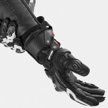Rękawice Motocyklowe SHIMA RS-3 BLACK WHITE czarny biały