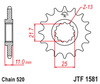 Zębatka Przednia JT JTF1581.17