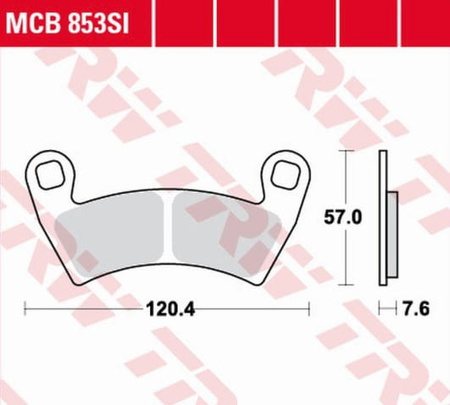 Klocki Hamulcowe TRW MCB853SI