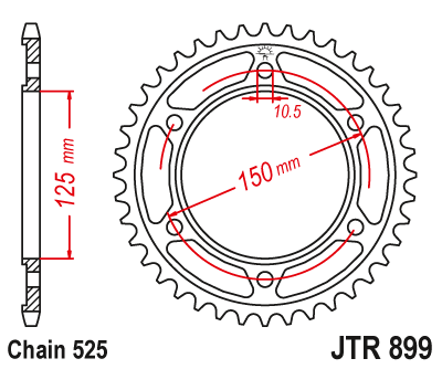 Zębatka Tylna JT JTR899.42