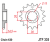 Zębatka Przednia JT JTF335.15