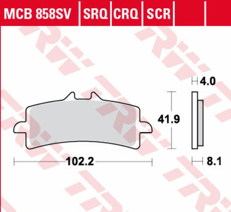 Klocki Hamulcowe TRW MCB858CRQ
