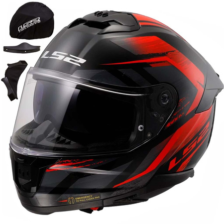 Kask Integralny LS2 FF808 Stream II Fury Black Red